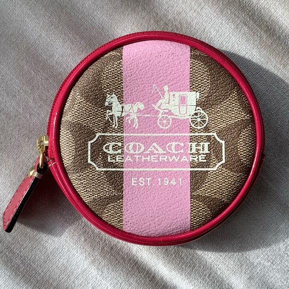 Coach Circular Coin Pouch Bag